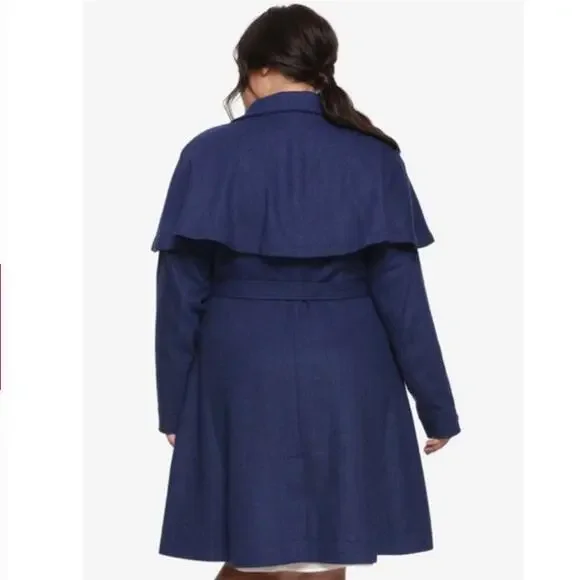 Her Universe Mary Poppins Returns Trench Coat Size 2 (2X) - add your own Belt - Picture 2 of 9